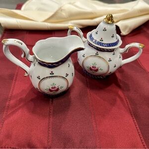 Vintage Small Porcelain Teapot Set By Royal Elfreda Allison